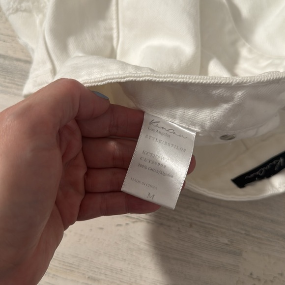 White KanCan Distressed Shorts - Medium - Picture 6 of 10